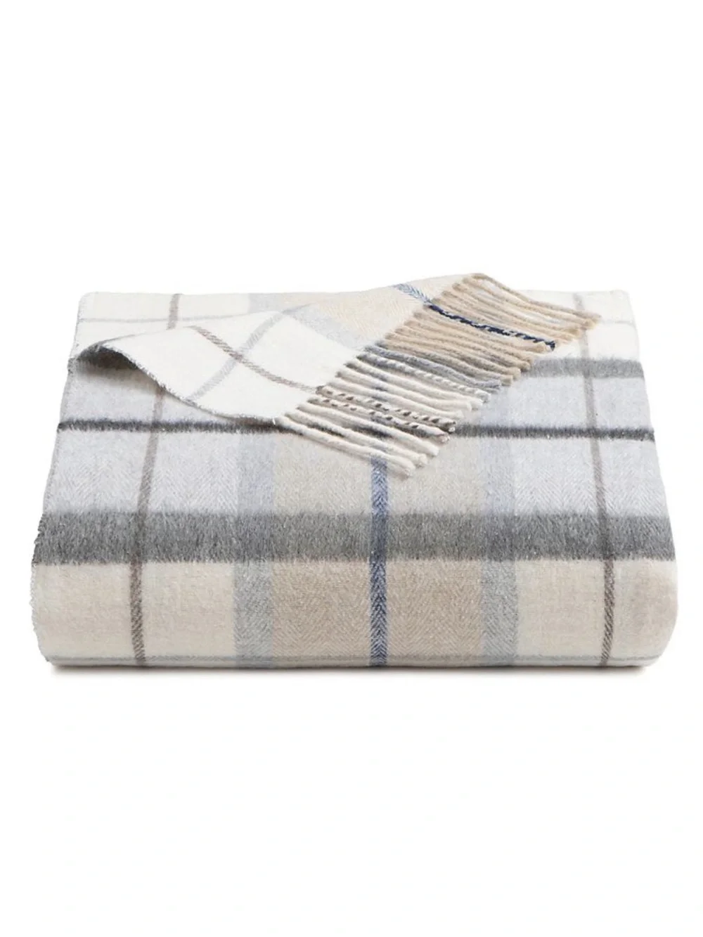 Discover Europe La Limonaia Tessuti Plaid Throw Blanket NWT